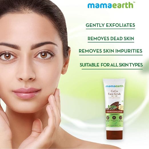 Mamaearth CoCo Face Scrub with Coffee & Cocoa for Rich Exfoliation - 100g