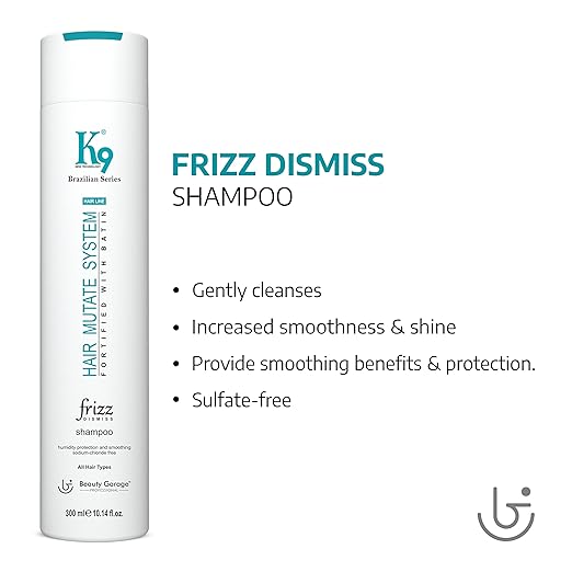 Beauty Garage Professional K9 Brazilian Series Frizz Dismiss Shampoo 300ml