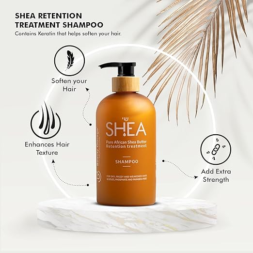 Beauty Garage Professional Shea Butter Retention Treatment Shampoo 300ml