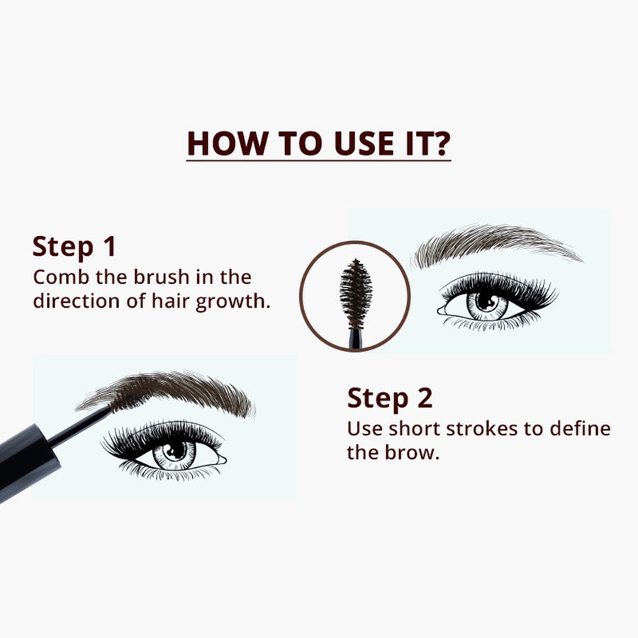 NYKAA Oh My Brow! Eyebrow Mascara-Sirius Brown 01  (4.2ml)