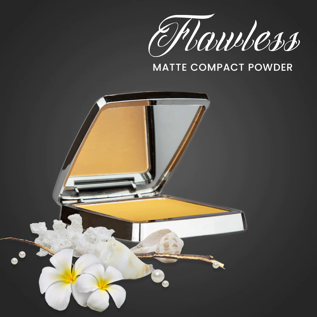 Lenphor Flawless Matte Compact Powder With Spf 25 HONEY