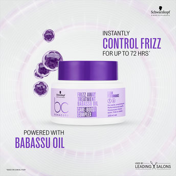 Schwarzkopf Bonacure Frizz Away Treatment with Babassu Oil 200 ml
