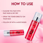 Jovees Herbal Rose Skin Toner For Refreshing Youthful Skin, Tightens Pores, Healthy Glow | Face Mist & Toner For Normal to Dry Skin | Paraben, Alcohol And Chemical Free- 200ml