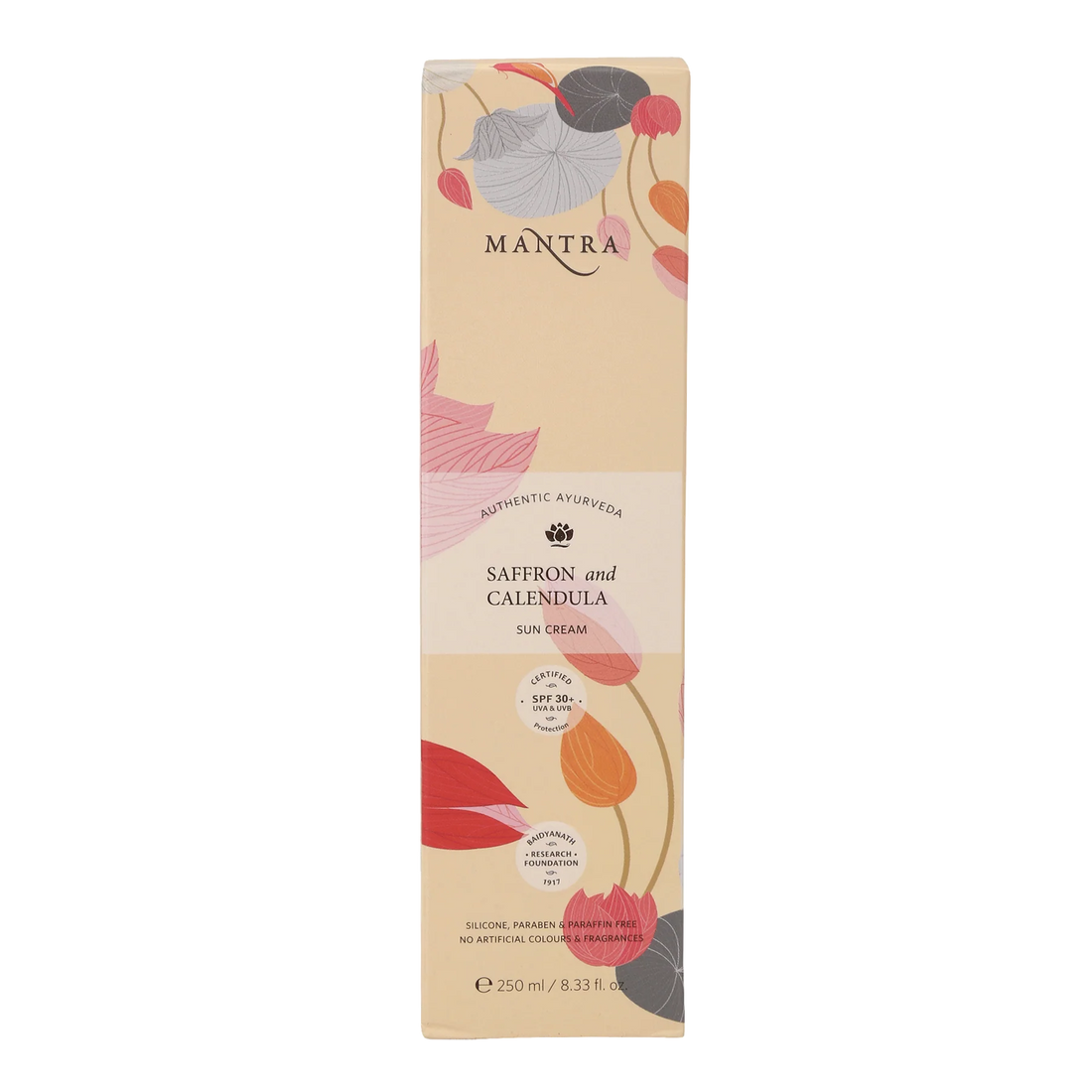 Mantra saffron and calendula sun cream 250ml