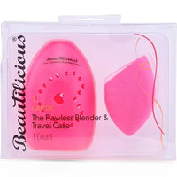 BEAUTILICIOUS Cut Pink Blender with Travel Case - Back Cut Flawless Blender