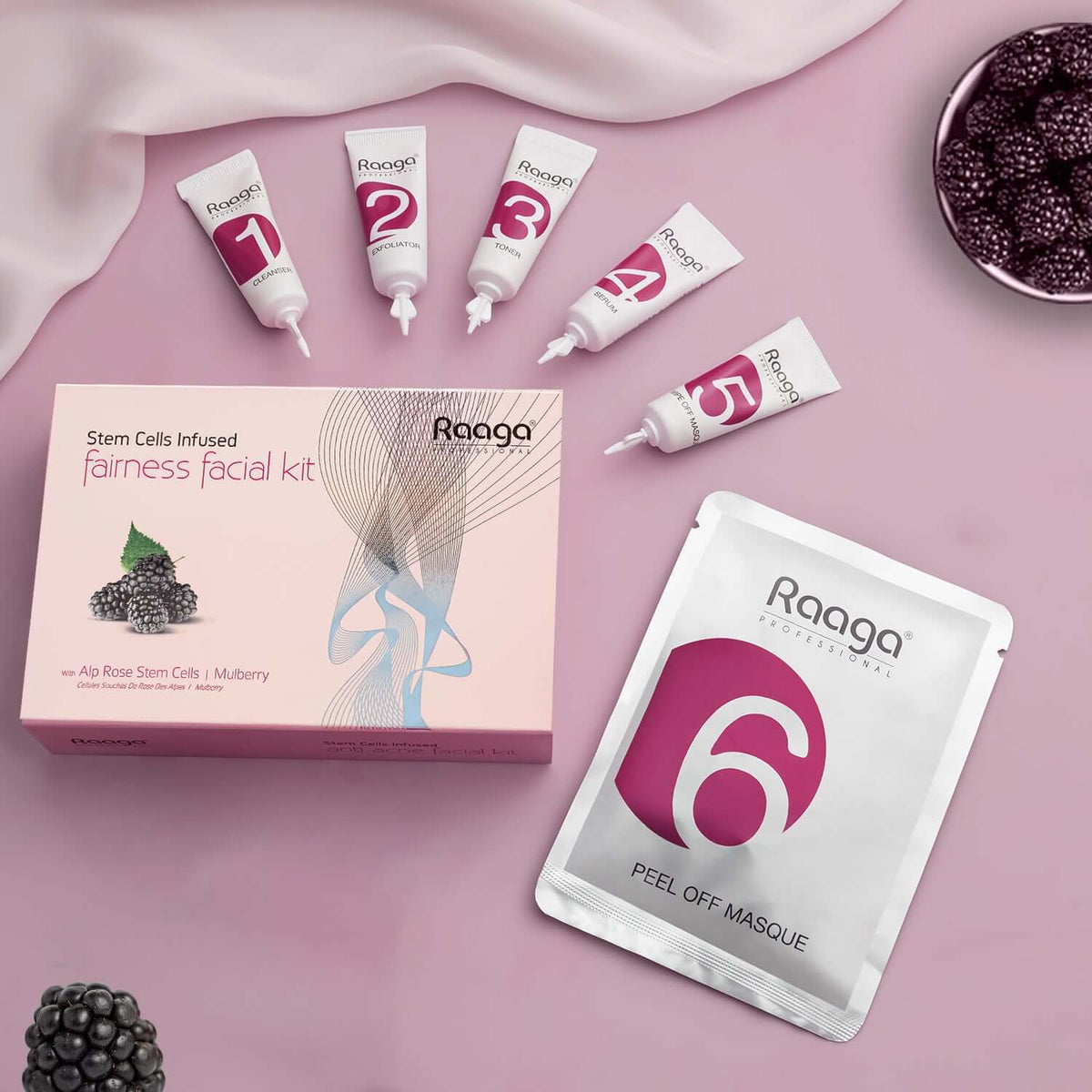 Raaga Professional Fairness Facial Kit 6 Steps