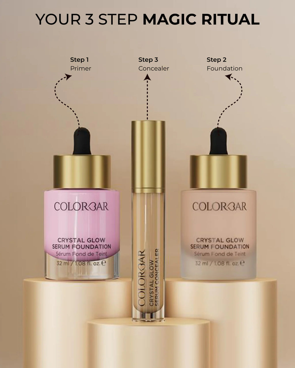 Colorbar Crystal Glow Serum Foundation 32ml