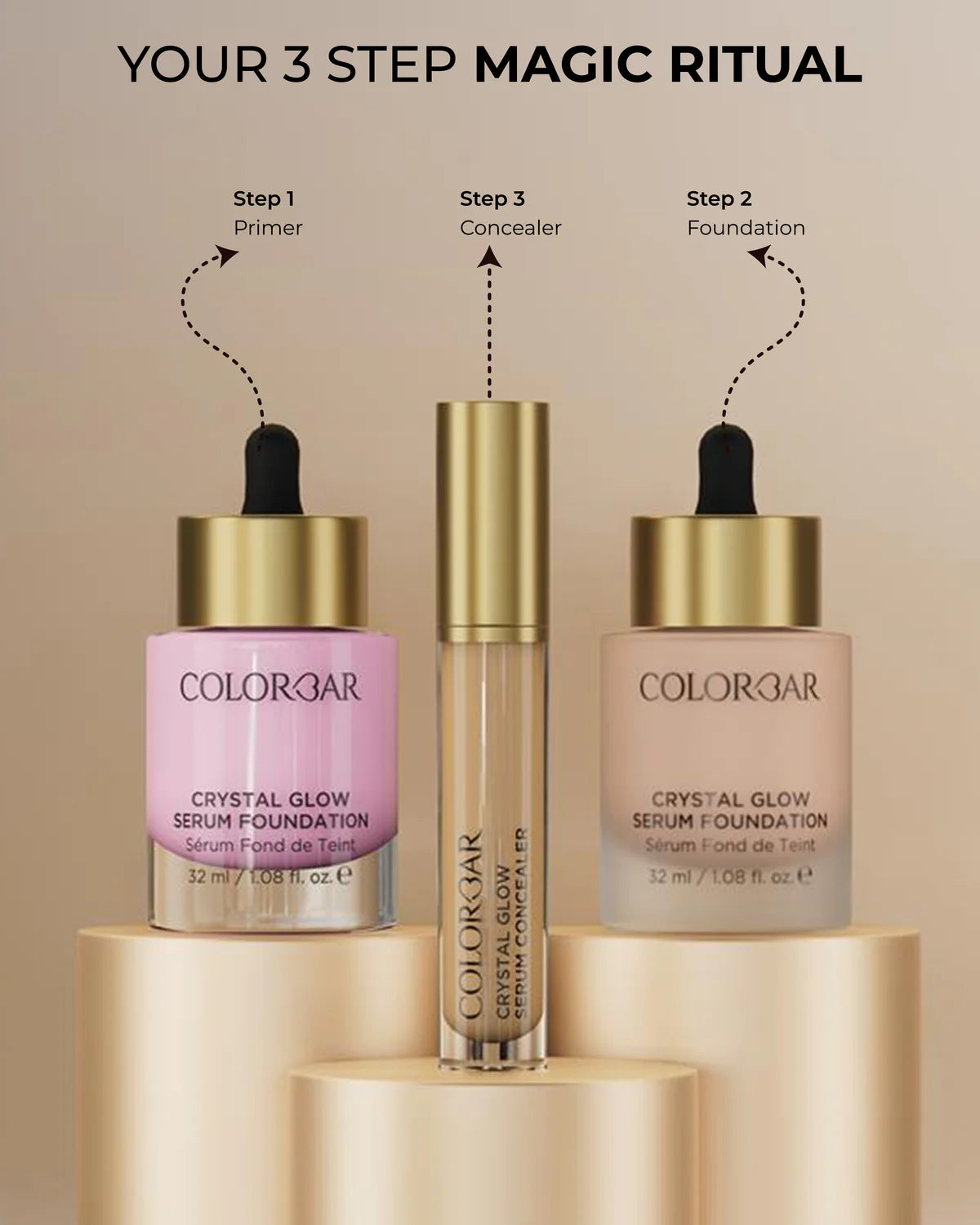 Colorbar Crystal Glow Serum Foundation 32ml