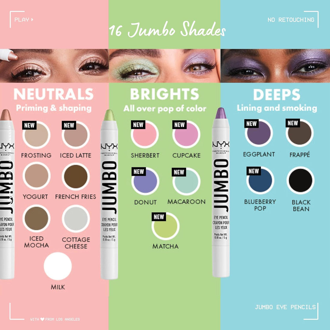 Nyx Professional Makeup Jumbo Eye Pencil 5g Brown Bean 601