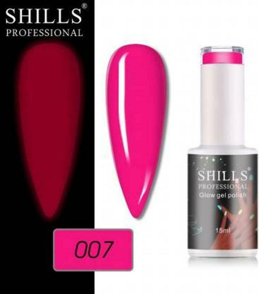 Shills Professional Glow Gel Polish Night Mood Pink 07 15ml