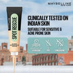 Maybelline New York Fit Me Spot Rescue Full Coverage Concealer, 24H Wear, Fades Spots, Minimizes Pimples, Clinically Tested, Non Comedogenic 15g
