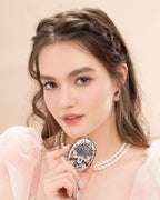 Flower Knows Strawberry Rococo Series Embossed Blush 02 Pure Rhyme