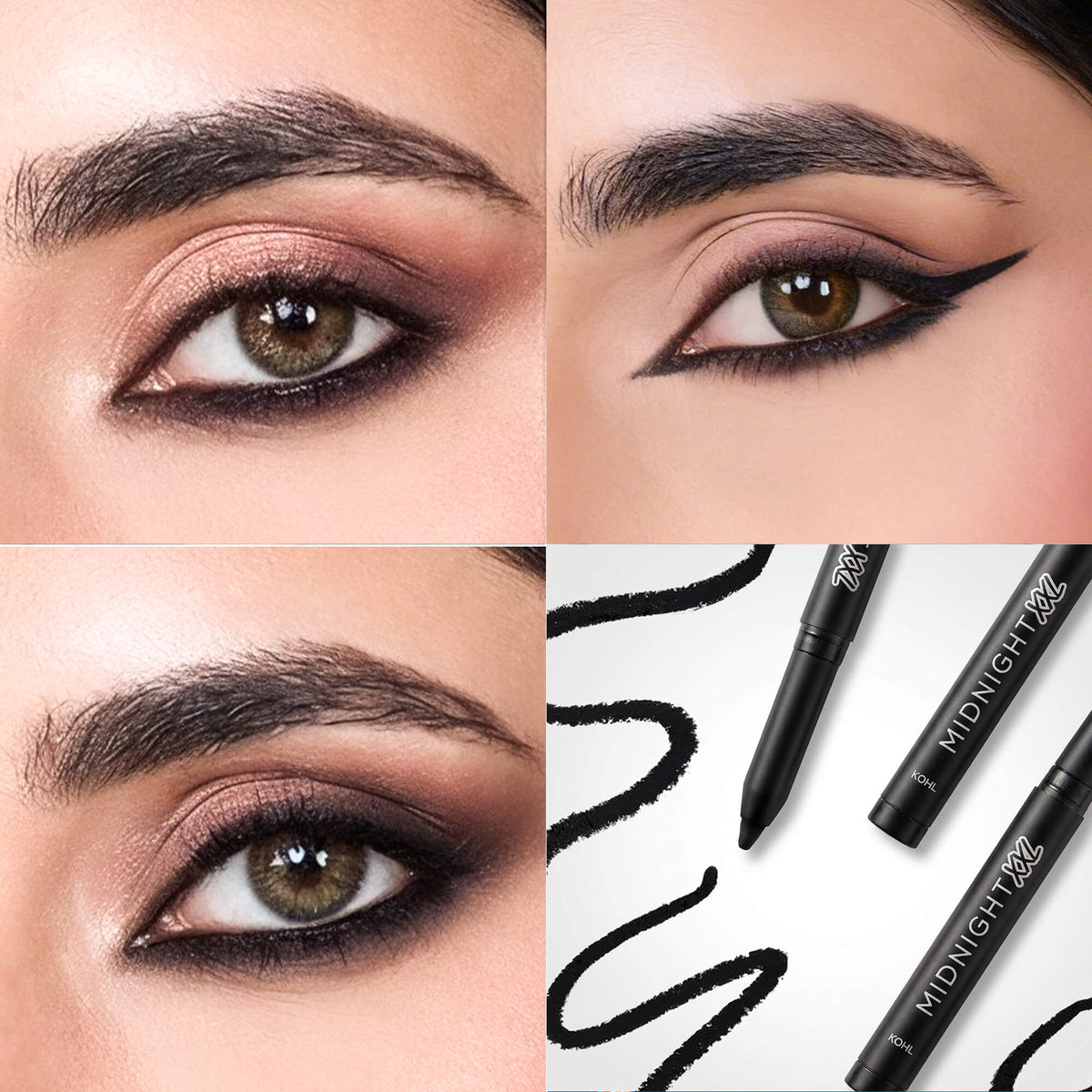 RENEE Midnight XXL Waterproof & Smudge-proof Kohl With Sharpener 1.5g