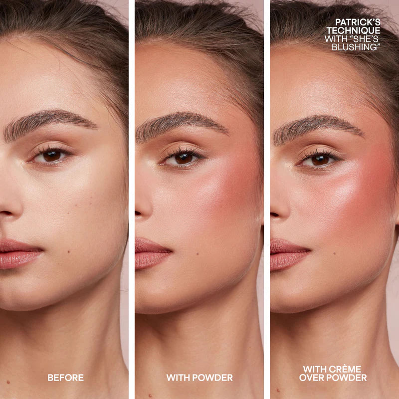 Patrick Ta For Face Double-Take Creme & Powder Blush Duo Creme Double Tenue & Poudre Blush