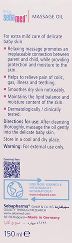 Sebamed Baby Massage Oil For Delicate Skin With Natual Skin 150ml
