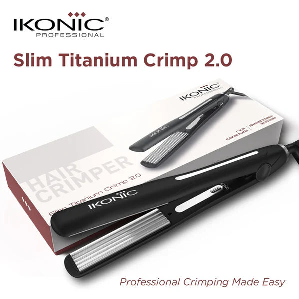 Ikonic Professional Slim Titanium Crimp 2.0 Hair Crimper