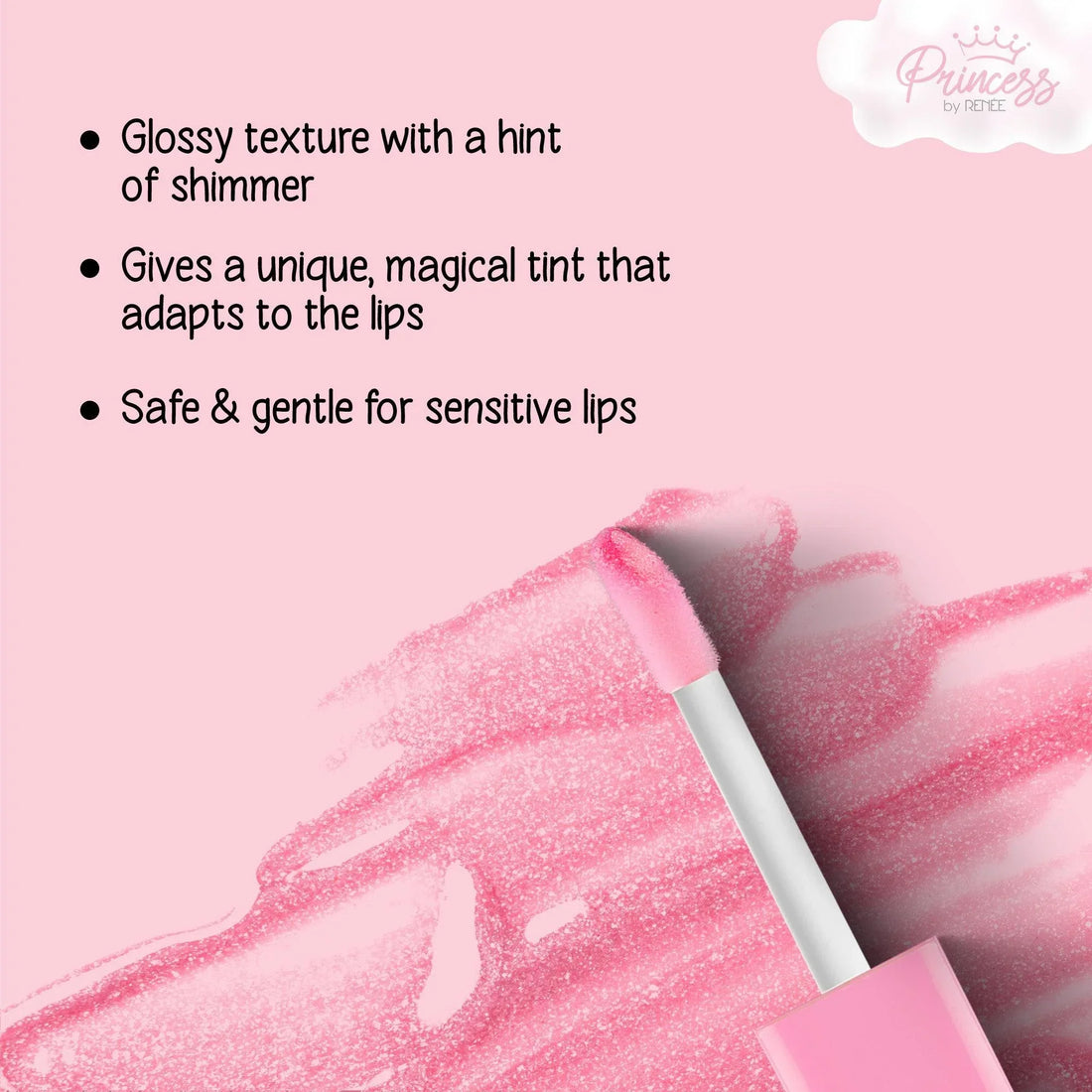 Princess By RENEE Sugar Sparkles Colour Changing Lip Gloss 4ml