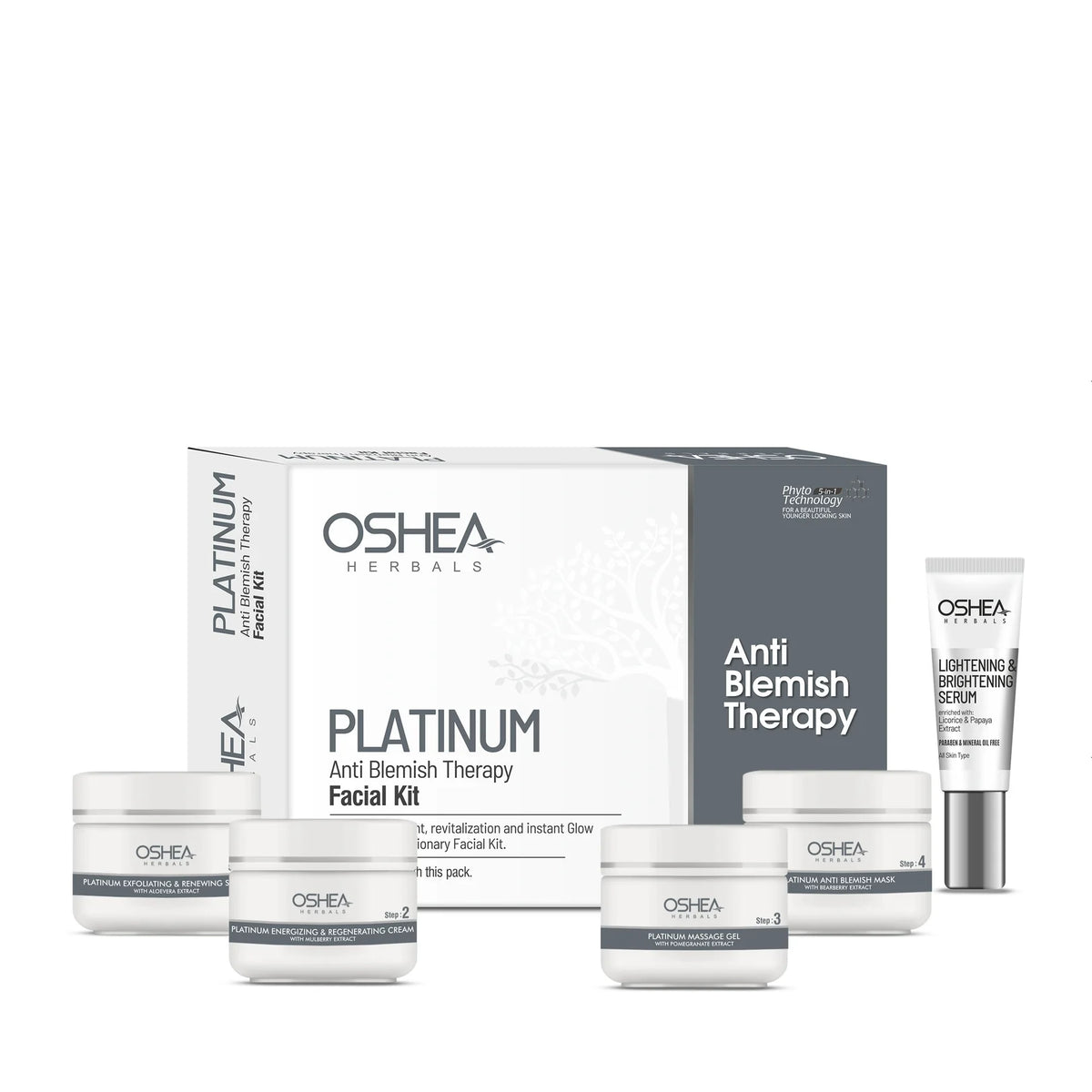 Oshea Herbals Platinum Anti-Blemish Facial Kit All Skin Type 209g