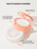 SHEGLAM INSTA-READY FACE & UNDER EYE SETTING POWDER DUO TRANSLUCENT