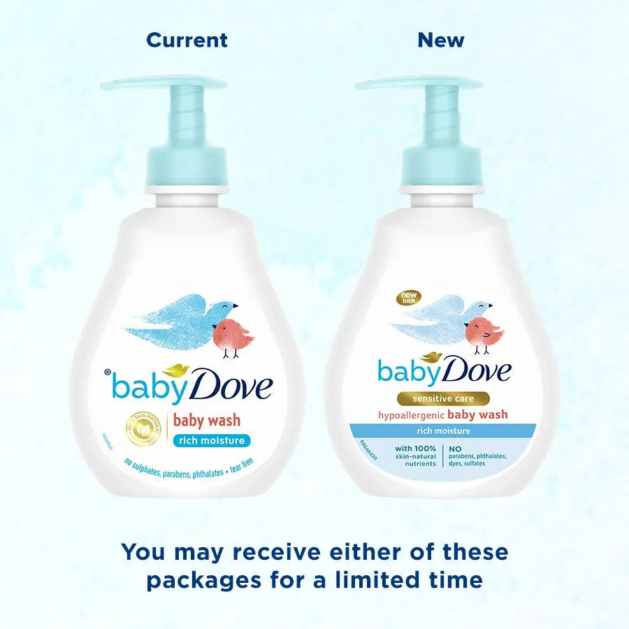 Dove Baby Sensitive Care Hypoallergenic Baby Wash Rich Mositure 200ml