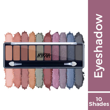 Nykaa Eyes On Me! 10-in-1 Eyeshadow Palette - Tinsel Twilight (12gm)