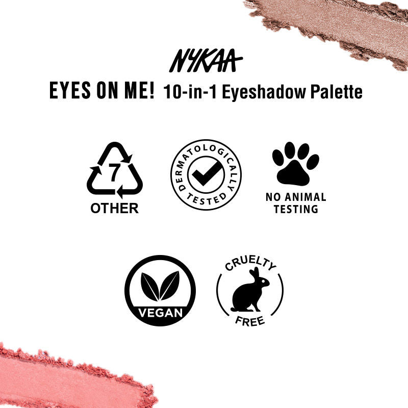 Nykaa Eyes On Me! 10-in-1 Eyeshadow Palette - Tinsel Twilight (12gm)