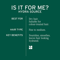 Biolage Hydra Source Shampoo, Nourishing and Moisture Boosting, For Dry Hair, Enriched With Hyaluronic Acid, 400ml