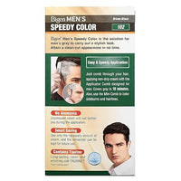 Bigen Men's Speedy Color, Hair Color, 80g - Brown Black 102 (Pack of 1)