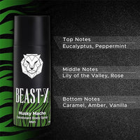 BEAST - X MUSKY MACHO DEODORANT BODY SPRAY MEN 150ml