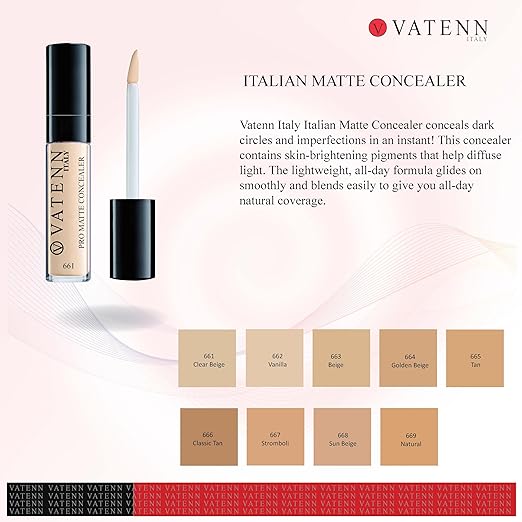 VATENN ITALY PRO MATTE CONCEALER 668 SUN BEIGE 10g