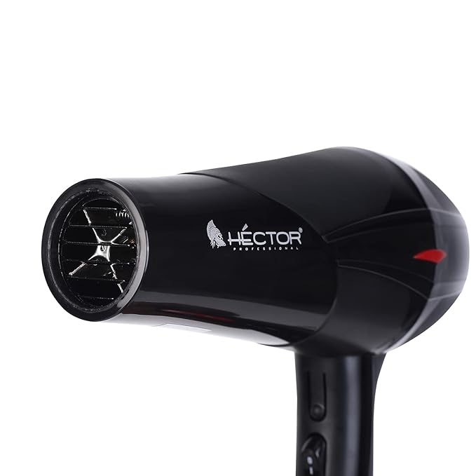 Hector Iconic Professional Hair Dryer (2300 W) Black 2 NOZZLES