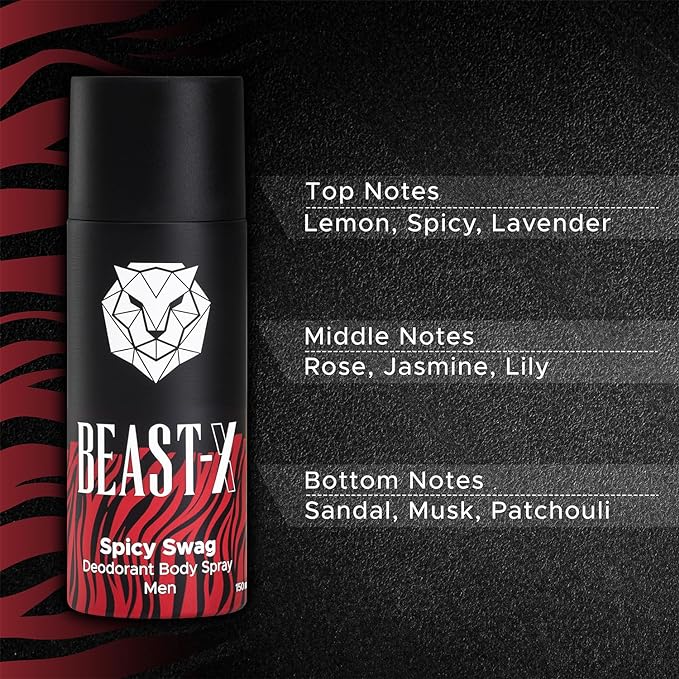 BEAST - X SPICY SWAG DEODORANT BODY SPRAY MEN 150ml