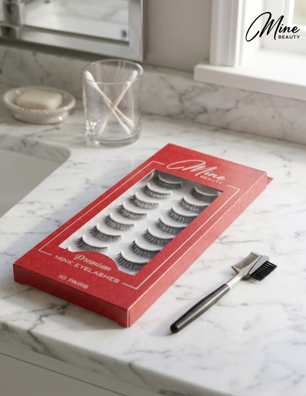 Mine Beauty Premium Mink Eyelashes 10 Pairs