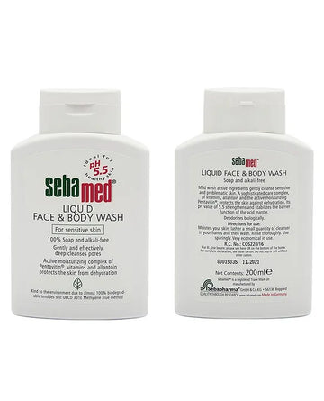 Sebamed Liquid Face & Body Wash With Active Moisturising Complex - 200 ml