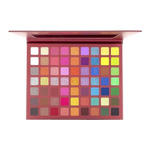 MARS Eyes Can Kill Eyeshadow Palette with 63 Bright Colors | Highly Pigmented, Blendable and Buildable with Minimal Fallout (63gm)