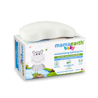 Mamaearth Moisturizing Bathing Bar For Babies - 75 g x 2 | Infused with Goat Milk, Oatmeal and Shea Butter | Gently Cleanses, Retains Moisture, Balanced at 5.5 pH