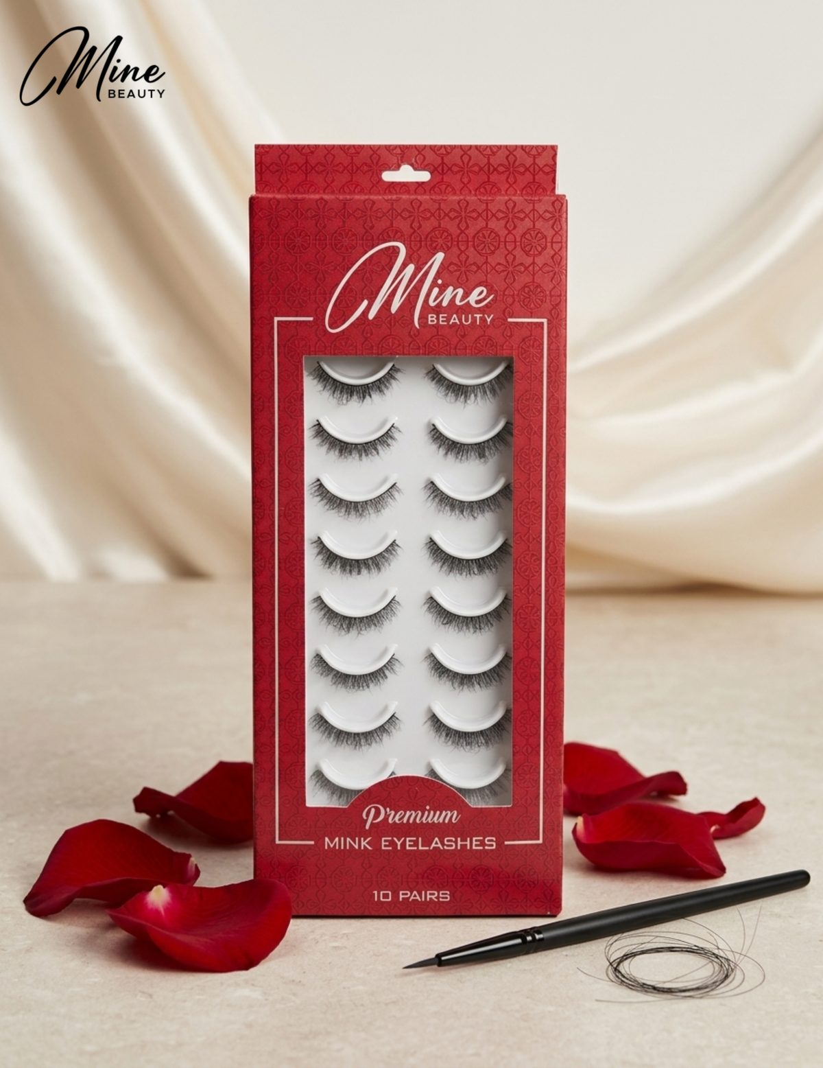 Mine Beauty Premium Mink Eyelashes 10 Pairs