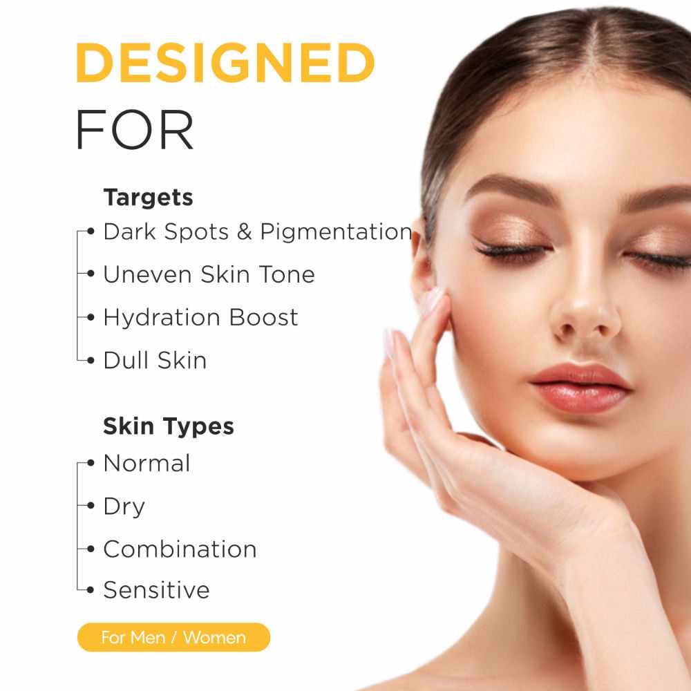 Oshea Herbals Phytoderma Face Serum With 2% Alpha Arbutin & Pineapple Extract Reduces Dark Spots (30ml)