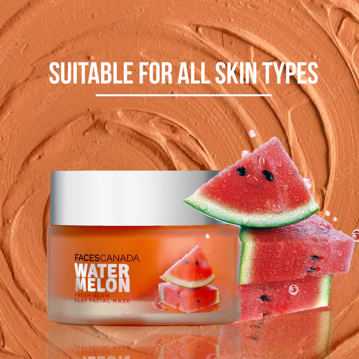 Faces Canada Water Melon Fresh Glow Clay Facial Mask 50g