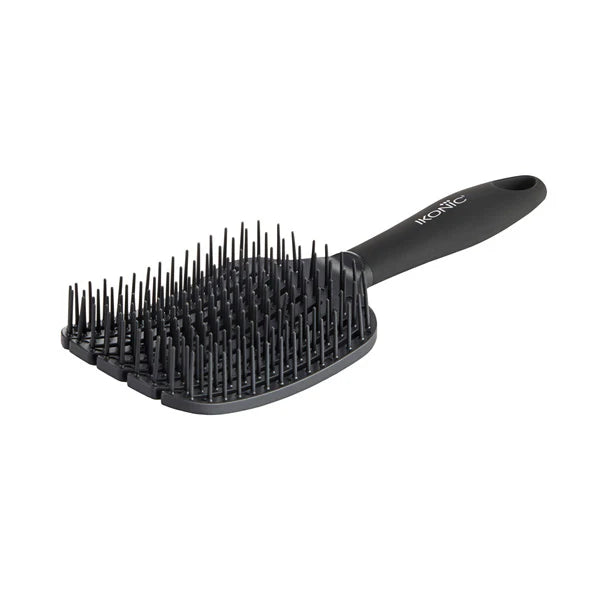 Ikonic Black Flexi Paddle Brush