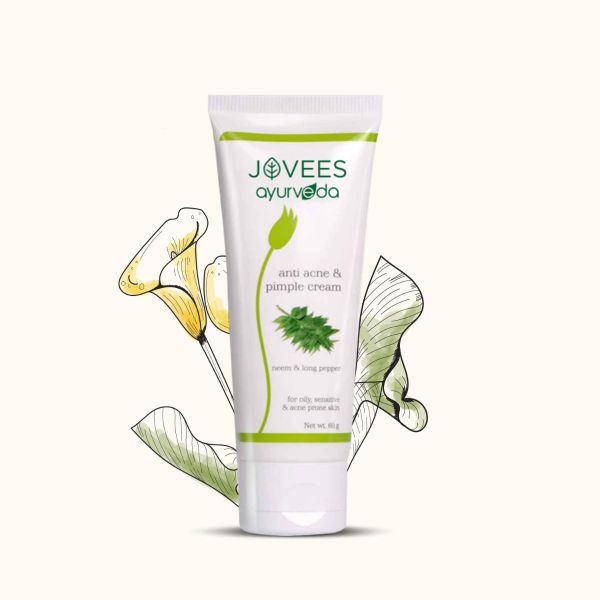 Jovees Anti Acne & Pimple Cream | Oily, Sensitive & Acne Prone Skin 60gm