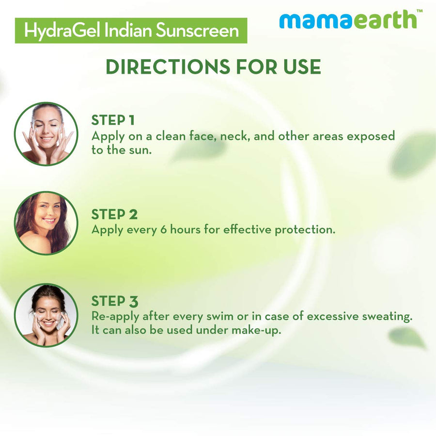 Mamaearth Hydragel Indian Sunscreen SPF 50 With Aloe Vera 50g