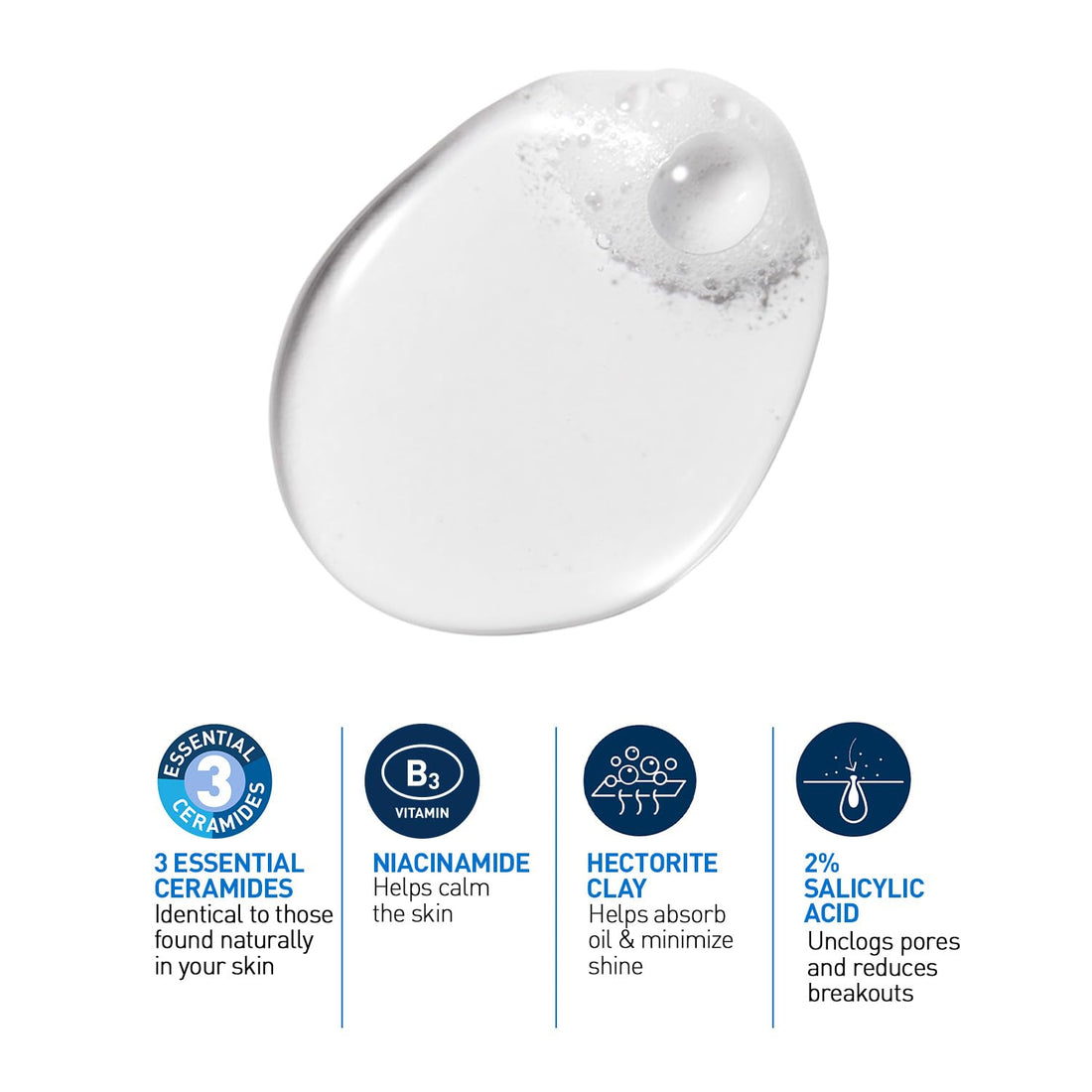 CeraVe Blemish Control Cleanser with 2% Salicylic Acid & Niacinamide for Acne Prone Skin, Controls Acne & Spots, Unclog Pores & Reduces Blemishes 88ml