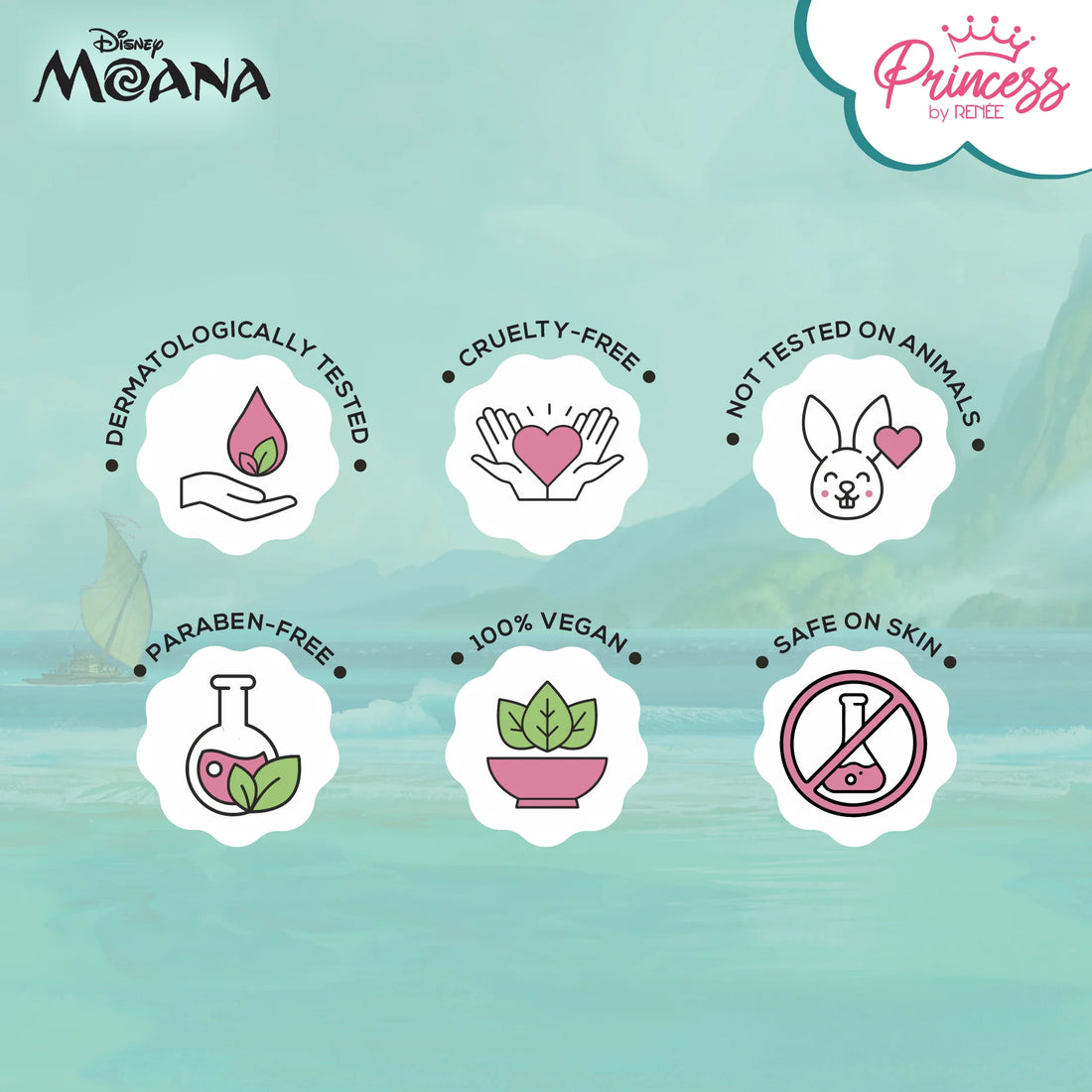 Princess by RENEE Disney Moana’s Stick On Nails