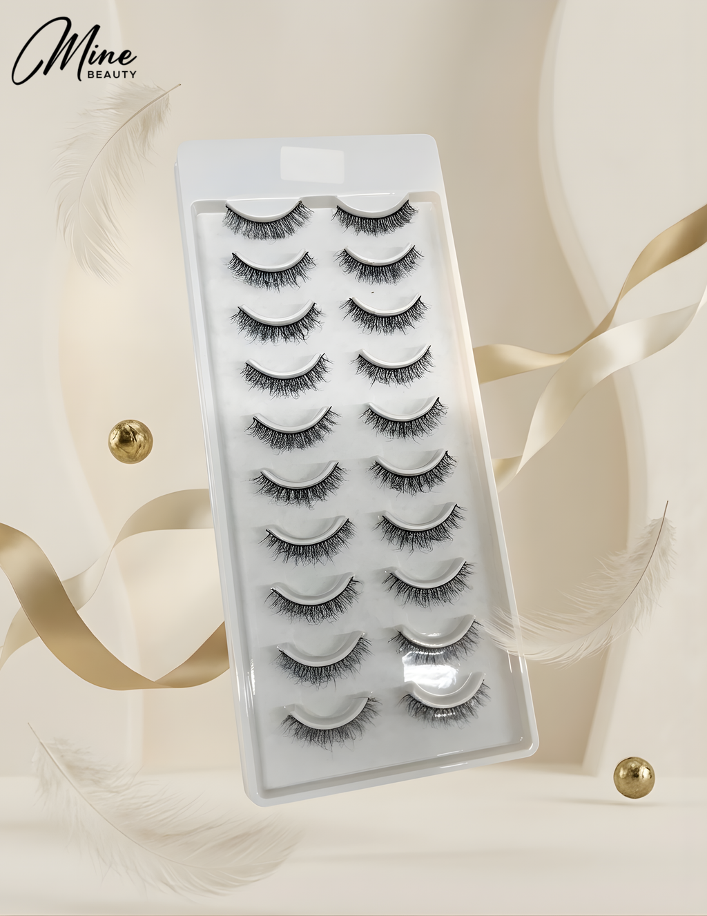 Mine Beauty Premium Mink Eyelashes 10 Pairs