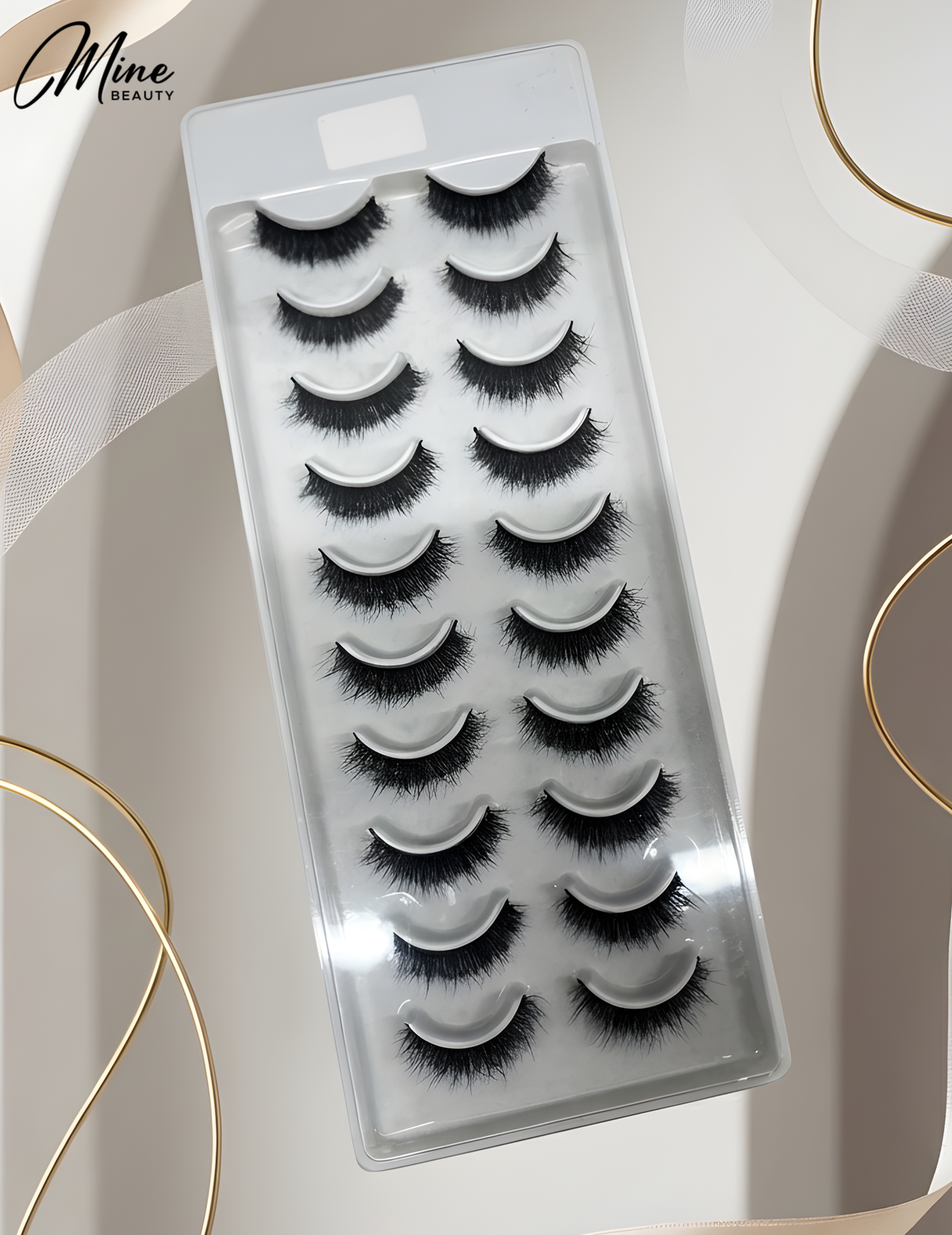 Mine Beauty Premium Mink Eyelashes 10 Pairs