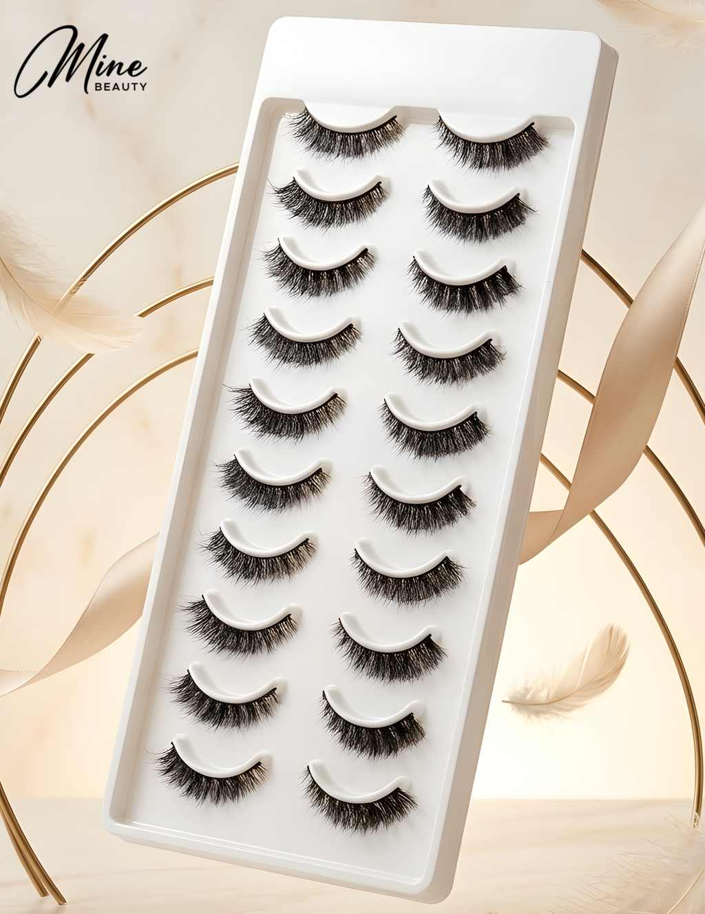 Mine Beauty Premium Mink Eyelashes 10 Pairs