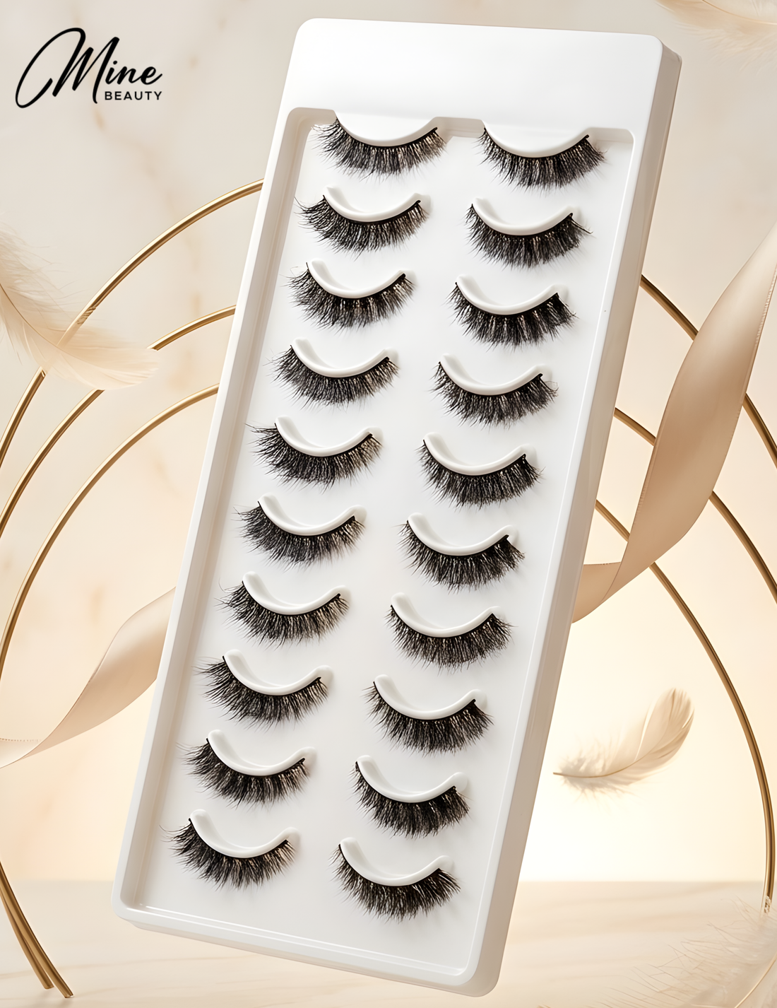 Mine Beauty Premium Mink Eyelashes 10 Pairs