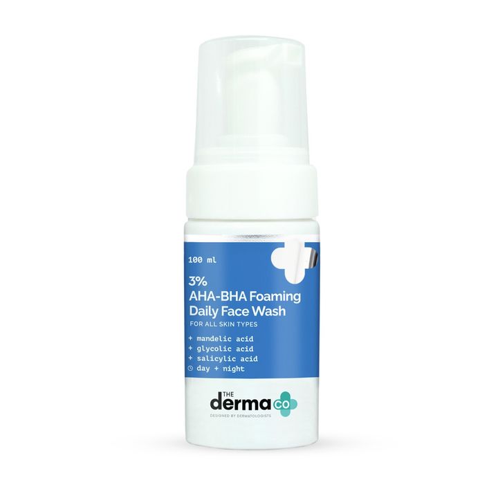 The Derma co 3% AHA+BHA Foaming Daily Face Wash 100ml
