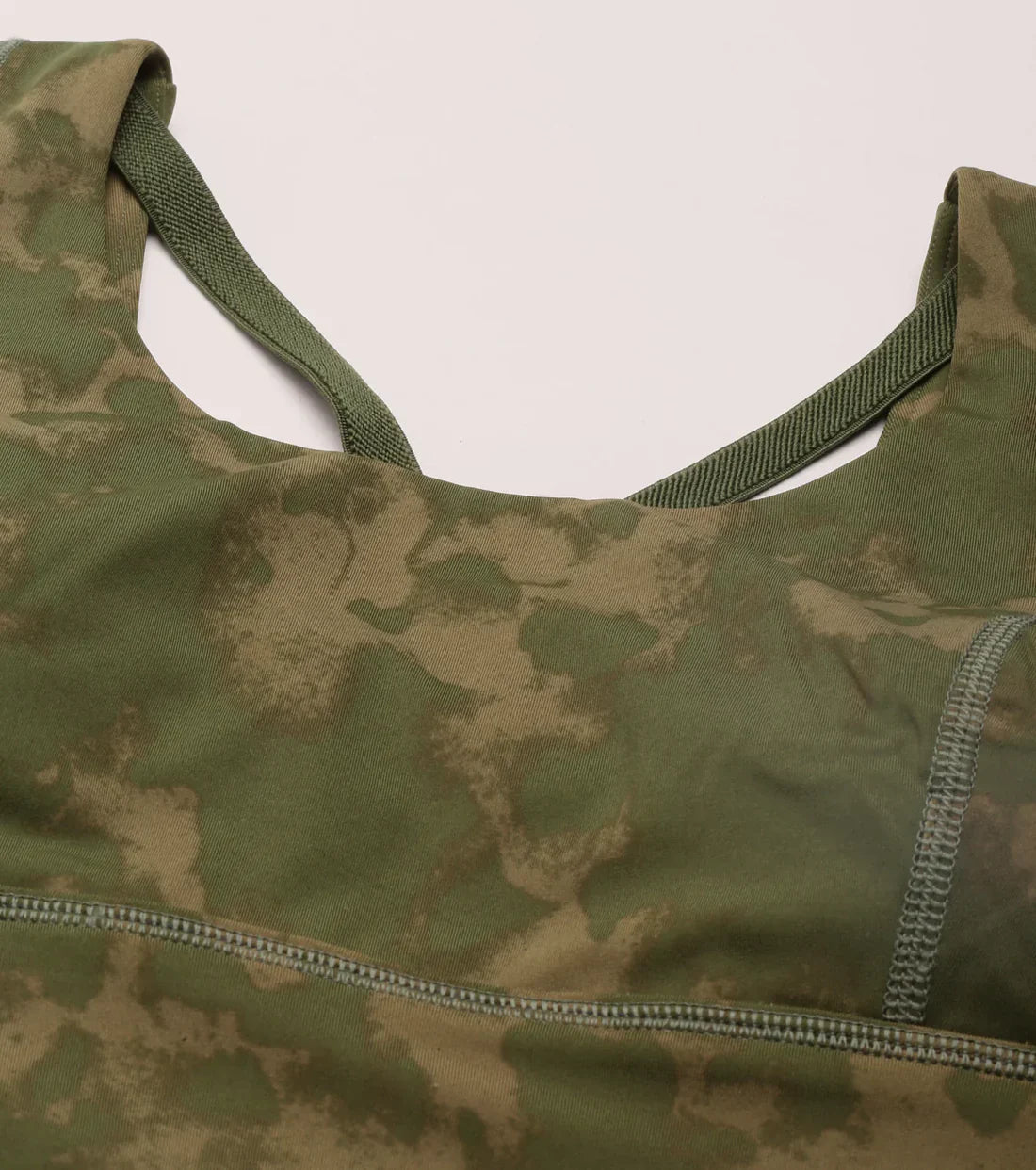 Enamor Longline Sports Bra – Printed | Scoop Neck Medium Impact Dry Fit Sports Bra | Held-in Fit E217